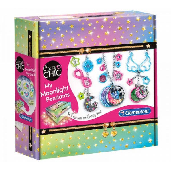 Kit Créatif DIY Pendentifs My Moonlight Crazy Chic - Clementoni