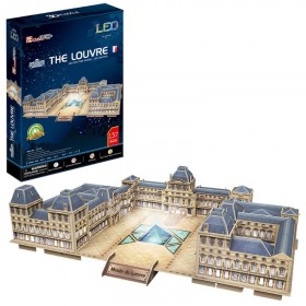 Puzzle 3D Cubic Fun The Louvre LED