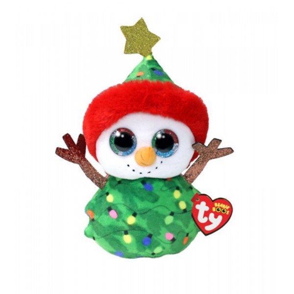 Peluche Ty Beanie Bonhomme de Neige Arbre 15cm