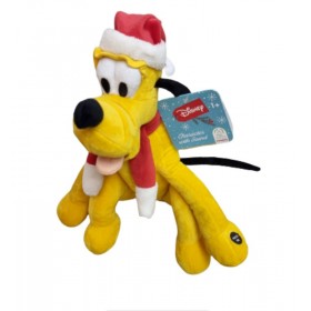 Peluche Disney Noel Pluto 28cm avec son