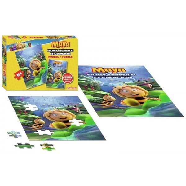 Puzzle Maya Et L'Oeuf D'Or 54 pièces avec Poster