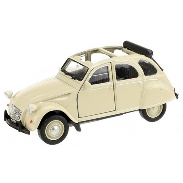 Voiture 2CV Citroën 1:32 avec Toit Ouvrant - Welly