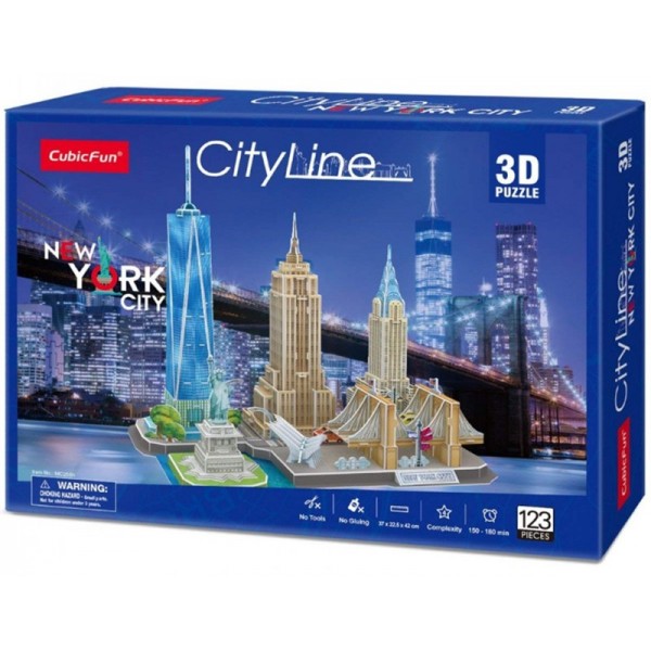 Puzzle 3D City Line New York City Cubic Fun