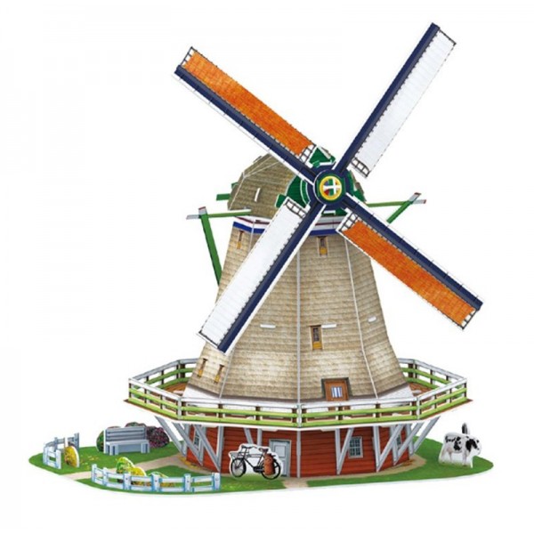 Puzzle 3D Moulin Hollandais Cubic Fun