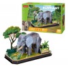 Puzzle 3D Eléphant Cubic Fun 42 Pièces