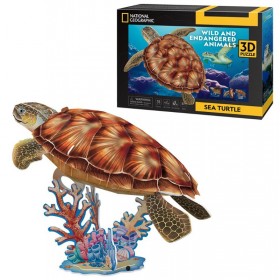 Puzzle 3D NG Tortue de Mer Cubic Fun 31 Pièces