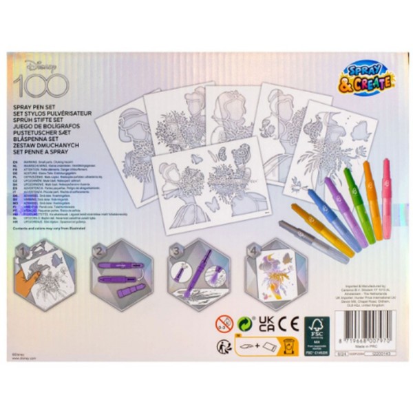 Disney 100 Set Stylos Pulvérisateurs