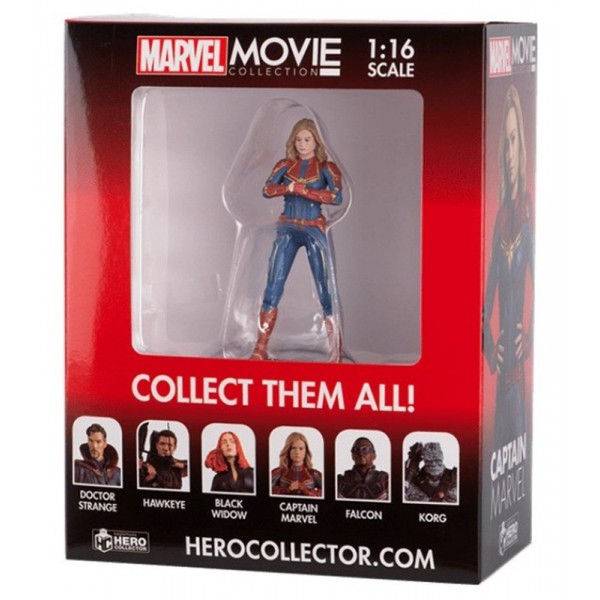 Marvel Movie Figurine Captain Marvel 1:16 et Magazine