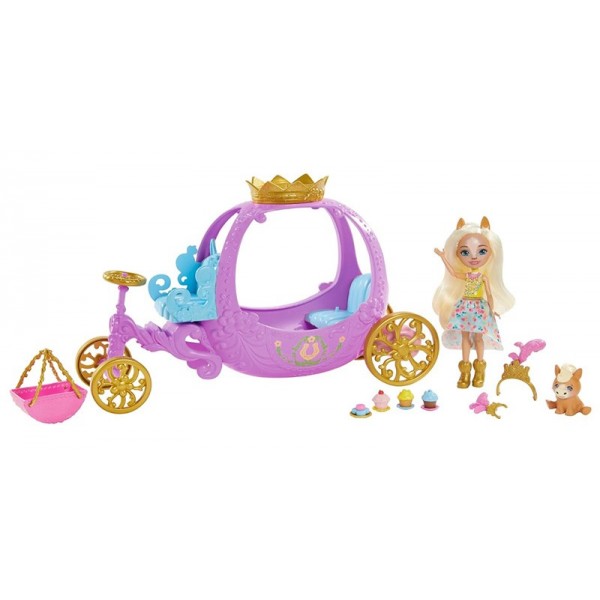 Carrosse Royal Enchantimals Avec Mini-Poupée Mattel GYJ16