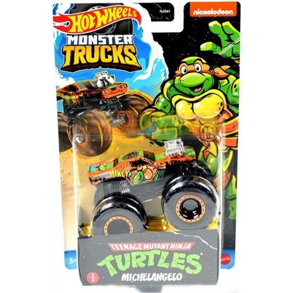 Hot Wheels Monster Trucks Ninja Mutant Michelangelo 9cm