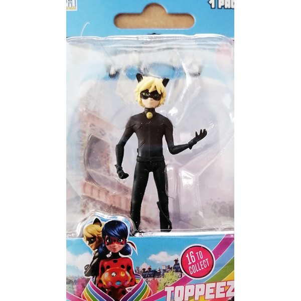 Lot de 12 Figurines Miraculous Topeez