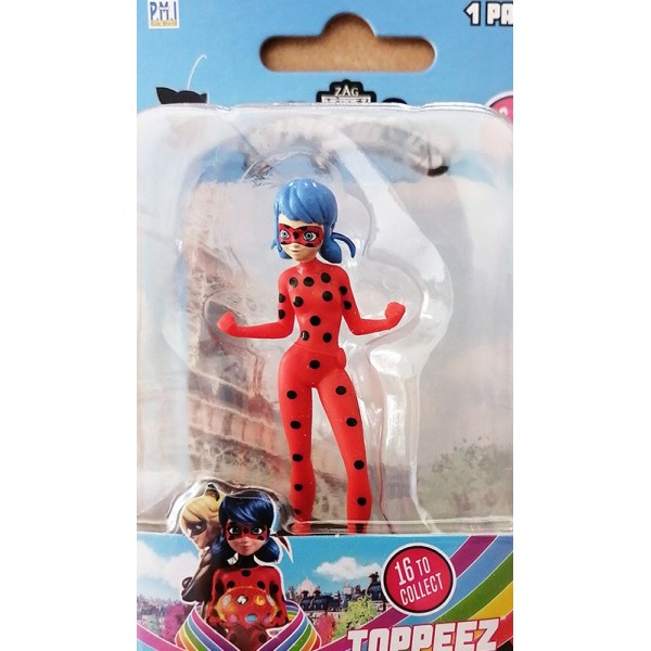 Lot de 12 Figurines Miraculous Topeez