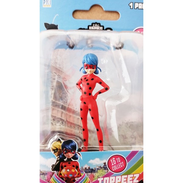 Lot de 12 Figurines Miraculous Topeez