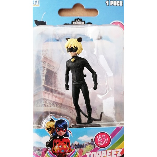 Lot de 12 Figurines Miraculous Topeez