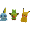 3 Figurines Pokemon Pikachu Grookey Sobble