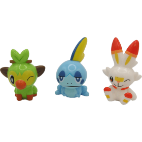 3 Figurines Pokemon Sobble Grookey Flambino