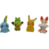4 Figurines Pokemon Sobble Grookey Pikachu Flambino