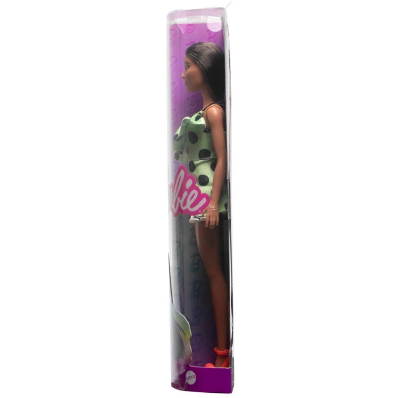 Poupée Barbie Fashionitas brune avec Combinaison à Pois