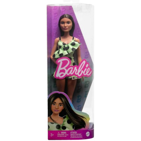 Poupée Barbie Fashionitas brune avec Combinaison à Pois