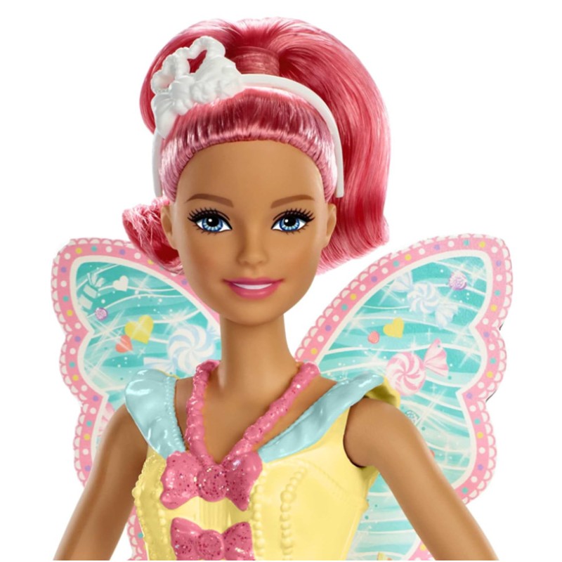 Poupée Barbie Dreamtopia Fée Candy aux Cheveux Roses