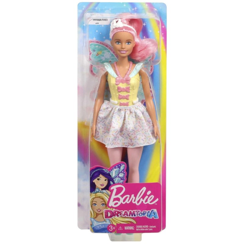 Poupée Barbie Dreamtopia Pouée Fée avec Cheveux Roses