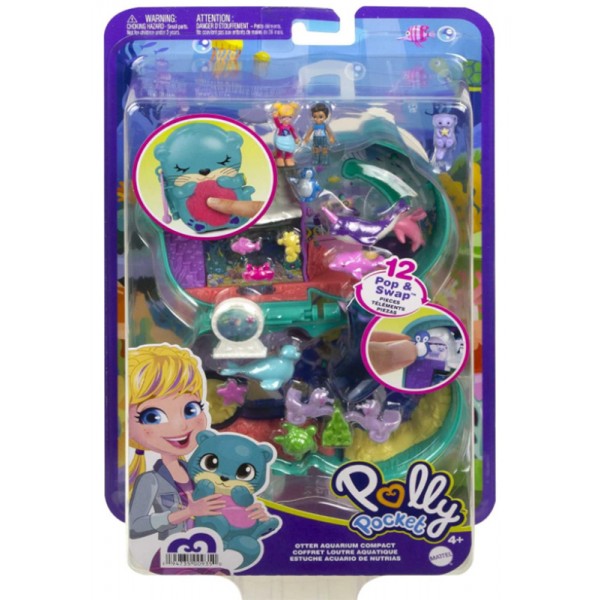 Polly Pocket - Coffret Loutre Aquatique avec Surprises et Accessoires