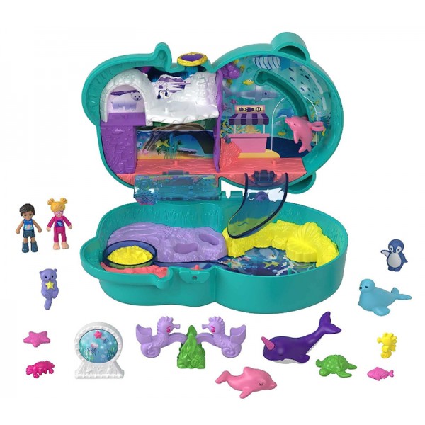 Polly Pocket - Coffret Loutre Aquatique avec Surprises et Accessoires