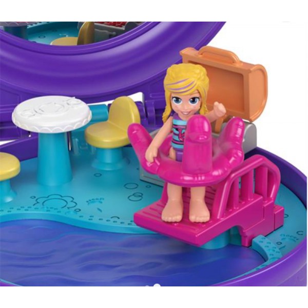 Polly Pocket - Coffret Piscine et Accessoires Cheveux