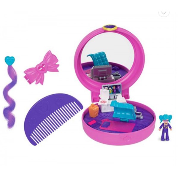 Polly Pocket - Coffret Soirée Pyjama et Accessoires Cheveux