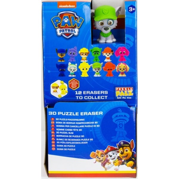 Puzzle Gomme Casse_Tête 3D Pat Patrouille - Un personnage Aléatoire Multicolore ou Parfumé