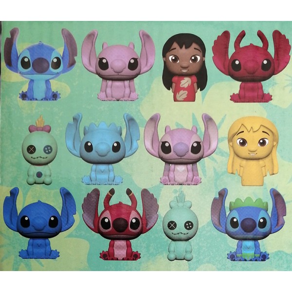 Puzzle Gomme Casse_Tête 3D Disney Stitch - Un Personnage Aléatoire Multicolore ou Parfumé