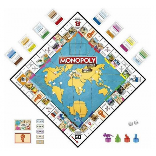 Monopoly Voyage Autour Du Monde - Jeu de Société Hasbro