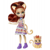 Poupée Enchantimals Tarla Chat 15 cm et Figurine Animale Cuddler