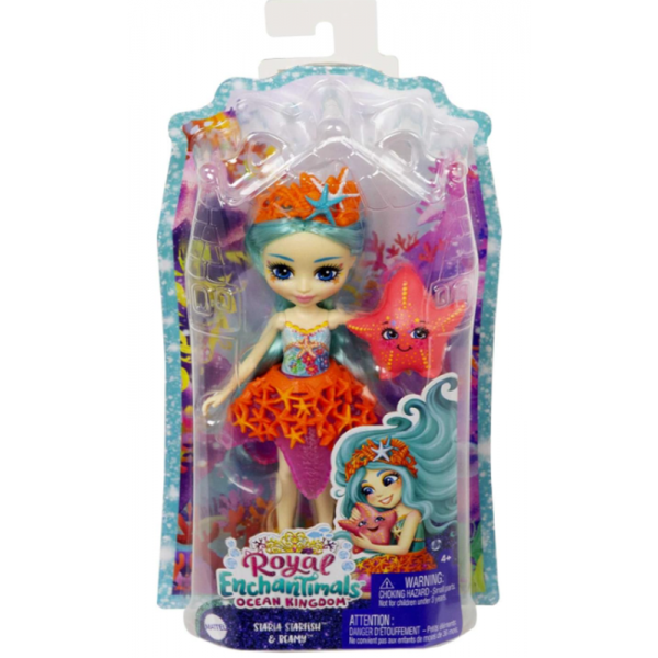 Poupée Enchantimals Staria Etoile De Mer 15 cm et Figurine Beamy