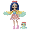 Poupée Enchantimals Prita Perroquet 15 cm et Figurine Flutter