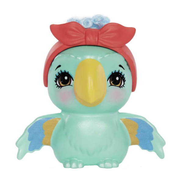 Poupée Enchantimals Prita Perroquet 15 cm et Figurine Flutter