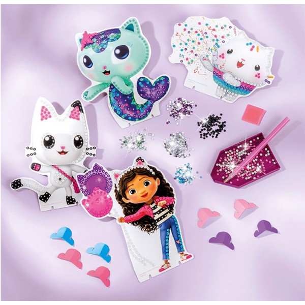 Gabby's Dollhouse - Lot de 4 Peintures au Diamant