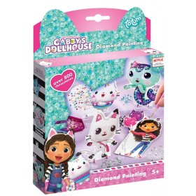Gabby's Dollhouse - Lot de 4 Peintures au Diamant