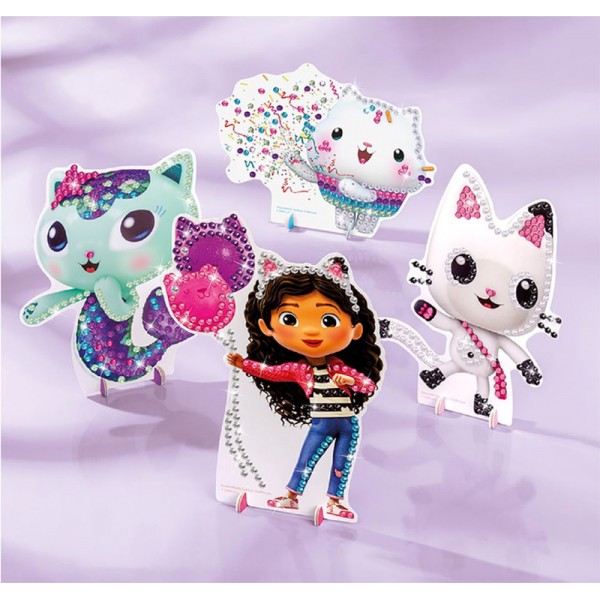 Gabby's Dollhouse - Lot de 4 Peintures au Diamant