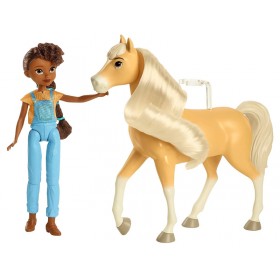 Spirit - Coffret Poupée Articulée Apo 18cm et Figurine Cheval Chica Linda