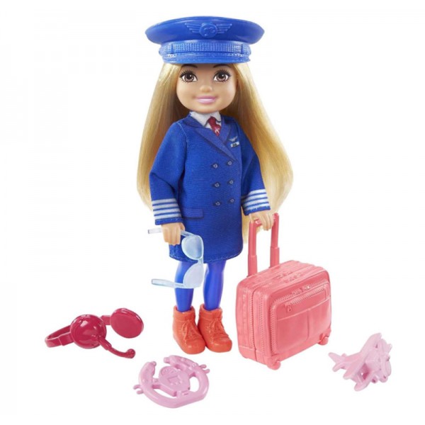 Poupée Barbie Chelsea Pilote & Accessoires