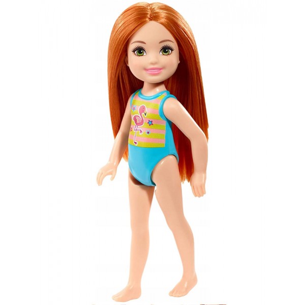 Poupée Barbie Chelsea Plage Maillot Flamant Rose