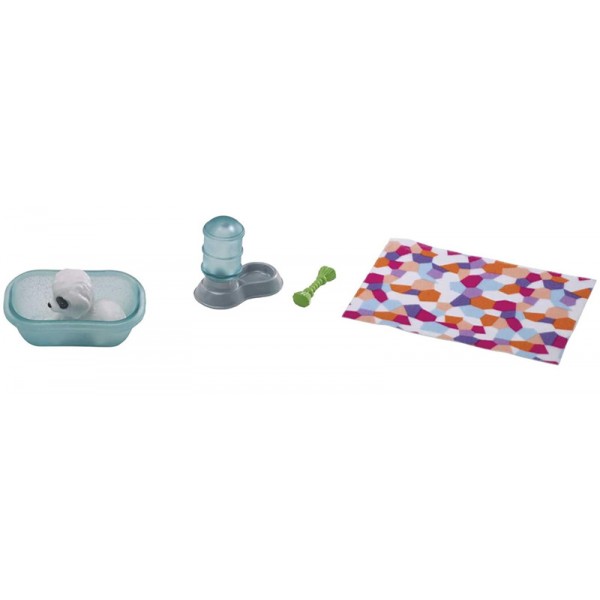 Barbie - Niche et Deux Figurines Chiots et Accessoires