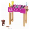 Barbie - Coffret Babyfoot Avec Figurine Chien et Accessoires