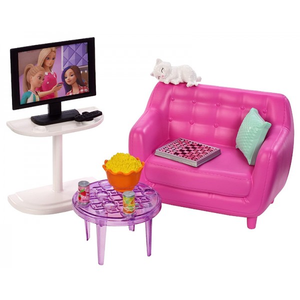 Barbie - Coffret Accessoires Soirée TV