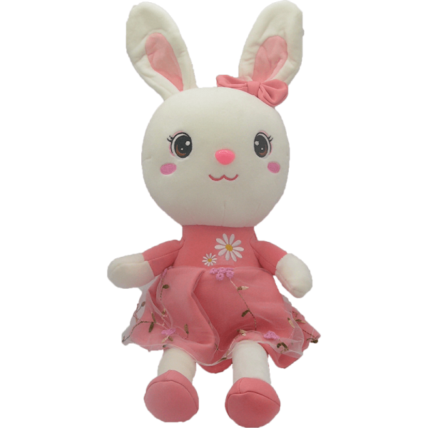 Peluche Lapin Kawaii rose 35 et 50cm