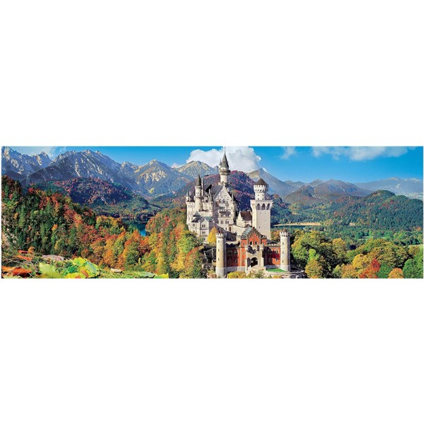 Puzzle 1000 pièces Adultes Panorama Château Neuschwanstein - Clementoni 39438