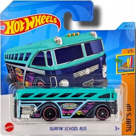 Hot Wheels Véhicule Miniature Surfin' School Bus - Surf's Up