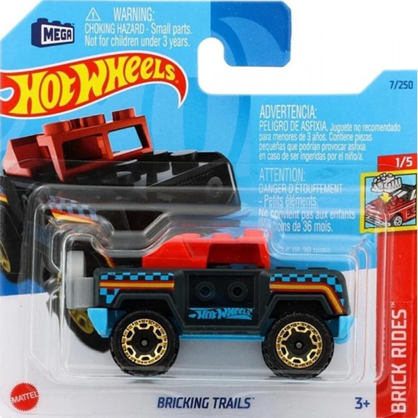 Hot Wheels Véhicule Miniature Bricking Trails - Brick Rides