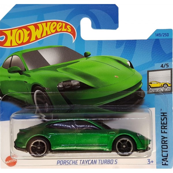 Hot Wheels Véhicule Miniature Porshe Taycan Turbo S - Factory Fresh